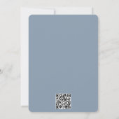 Whimsical Dusty Blue Bogen Save-the-Date Save The Date (Rückseite)