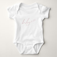 Whimsical Dusty Rose Baby Est