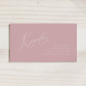 Whimsical Dusty Rose Baby Registry Begleitkarte