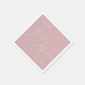 Whimsical Dusty Rose Babydusche Napkins Serviette (Ecke)