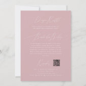 Whimsical Dusty Rose Foto All in One Baby Dusche Einladung