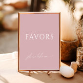 Whimsical Dusty Rose Kinderdusche bevorzugt Schild