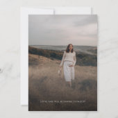 Whimsical Dusty Rose Oh Baby! Foto Babydusche Einladung (Rückseite)