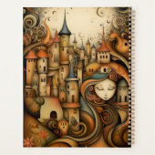 Whimsical Earth Tone Village Planer (Rückseite)