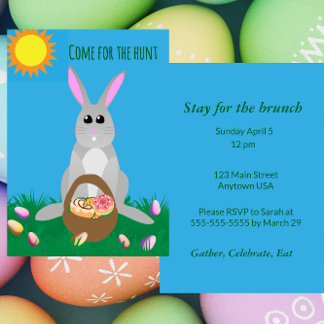 Whimsical Easter Brunch  Einladung