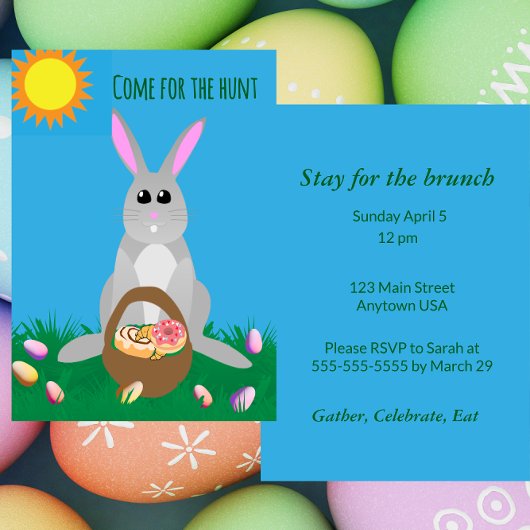 Whimsical Easter Brunch  Einladung