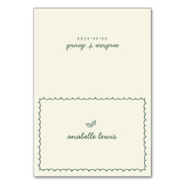 Whimsical Editable Guest Name Wedding Place Card Tischnummer