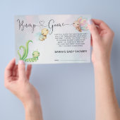 Whimsical Eine kleine Liebe Bug Rainbow Baby Bump  Flyer (Handgriff)