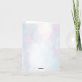 Whimsical eine kleine Liebe Bug Rainbow Danke Kart (Rückseite)