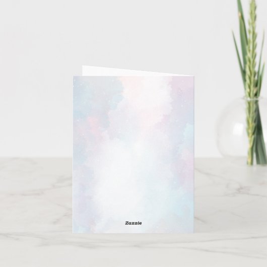 Whimsical eine kleine Liebe Bug Rainbow Danke Kart (Rückseite)