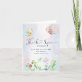 Whimsical eine kleine Liebe Bug Rainbow Danke Kart (Vorderseite)