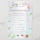 Whimsical eine kleine Liebe Bug Rainbow Guess Wer Flyer (Vorne)