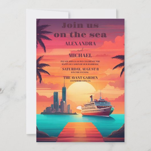 Whimsical einzigartige exotische jamaikanische Hoc Einladung (Vorderseite)