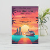 Whimsical einzigartige exotische jamaikanische Hoc Einladung (Stehend Vorderseite)