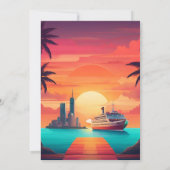 Whimsical einzigartige exotische jamaikanische Hoc Einladung (Rückseite)