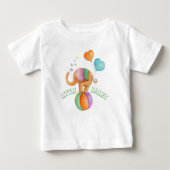 Whimsical Elefantenzirkus Aquarellname Baby T-shirt (Vorderseite)