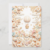 Whimsical & Elegant Baby Dusche Einladung (Rückseite)