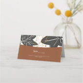 Whimsical elegant Herbst Hochzeit im Herbst Sitzpl Platzkarte (Rückseite)