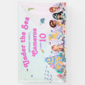 Whimsical & Elegant niedlich Kawaii Mermaid Geburt Banner (Vertikal)