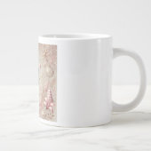 Whimsical Elegant Pink and Gold Pastel Nutcracker Jumbo-Tasse (Rechts)