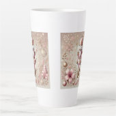 Whimsical Elegant Pink and Gold Pastel Nutcracker Milchtasse (Vorderseite)