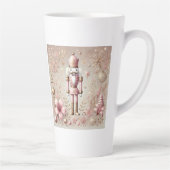 Whimsical Elegant Pink and Gold Pastel Nutcracker Milchtasse (Rechts)