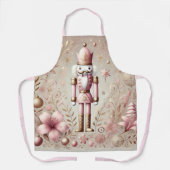 Whimsical Elegant Pink and Gold Pastel Nutcracker Schürze (Vorderseite)