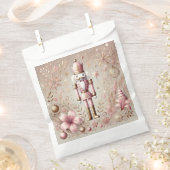 Whimsical Elegant Pink & Gold Pastel Nutcracker Geschenktütchen (Ausgeschnitten)