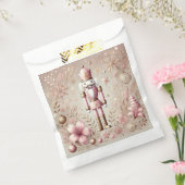 Whimsical Elegant Pink & Gold Pastel Nutcracker Geschenktütchen (Versiegelt)