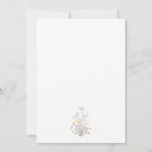 Whimsical Elegant Rococo Floral Crest Wedding Einladung (Rückseite)