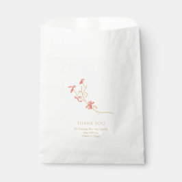 Whimsical & Elegante Blumenpaare Geschenktütchen