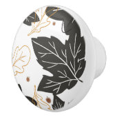 Whimsical Elegante Herbst Herbstlaub Acorns Keramikknauf (Rechts)