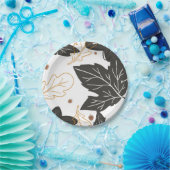 Whimsical Elegante Herbst Herbstlaub Acorns Pappteller (Party)