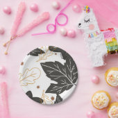 Whimsical Elegante Herbst Herbstlaub Acorns Pappteller (Party)