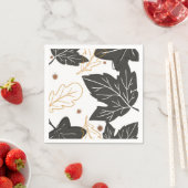 Whimsical Elegante Herbst Herbstlaub Acorns Serviette (Beispiel)