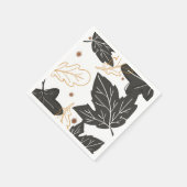 Whimsical Elegante Herbst Herbstlaub Acorns Serviette (Ecke)