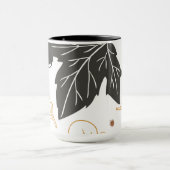 Whimsical Elegante Herbst Herbstlaub Acorns Tasse (Zentrum)