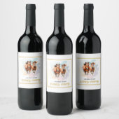 Whimsical Elegante Race Race Reitsport Weinetikett (Flaschen)