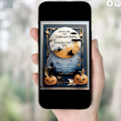 Whimsical elegante, spukhafte Halloween Einladung