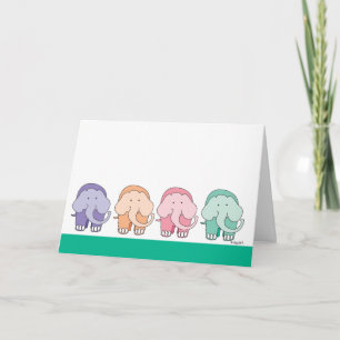 Whimsical Elephant Card mit 16 Fuß Karte