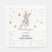 Whimsical Elephant Circus Baby Duft Geschenk Serviette (Vorderseite)