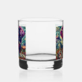 Whimsical Elephant Night Stars Moon Personalisiert Whiskyglas (Links)