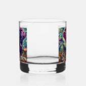 Whimsical Elephant Night Stars Moon Personalisiert Whiskyglas (Rechts)