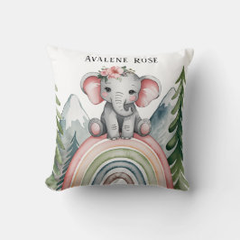 Whimsical Elephant Rainbow Baby Duft Kissen