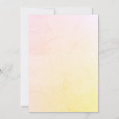 Whimsical Elephant Sip & See Einladung (Rückseite)