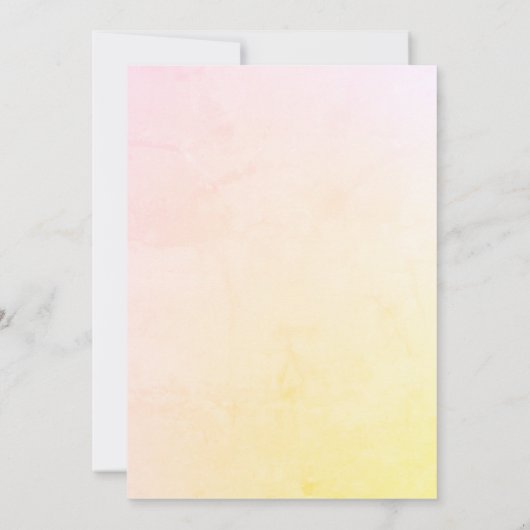 Whimsical Elephant Sip & See Einladung (Rückseite)