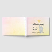 Whimsical Elephant Sip & See Party Gästebuch (Voll)