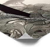 Whimsical Elephant Sketch - Schwarz & Weiß mit ein Poster (Ecke)