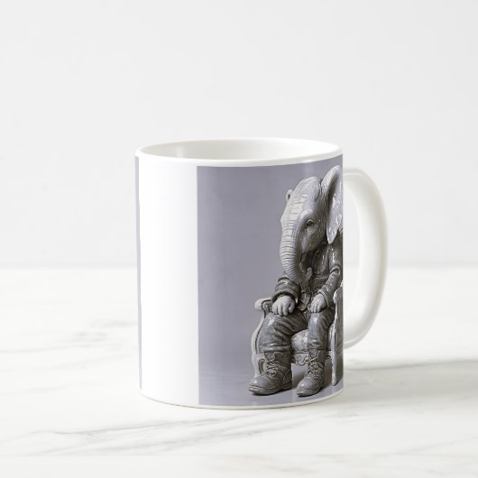 Whimsical Elephant Suit Kaffeetasse (VorderseiteRechts)