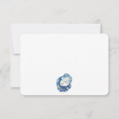 Whimsical Elephant Twinkle Little Star Baby Dusche Dankeskarte (Rückseite)